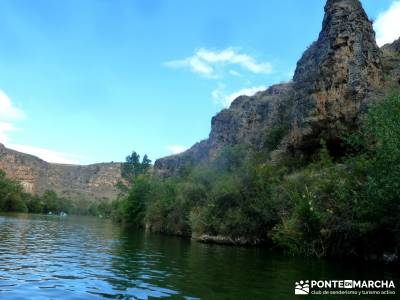 Piragüismo Hoces del Río Duratón,canoas; lavanda fotos;villareal de san carlos